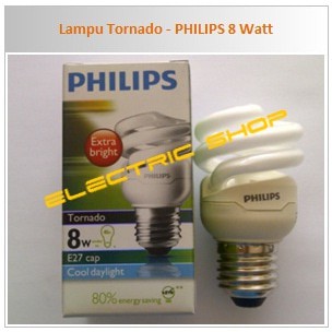 Lampu Tornado - PHILIPS 8 Watt