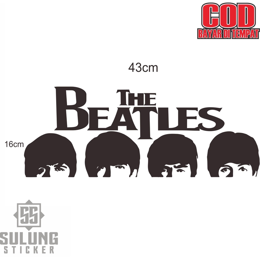 Stiker Motor Keren Variasi The Beatles Cutting Sticker Aksesoris Terbaru