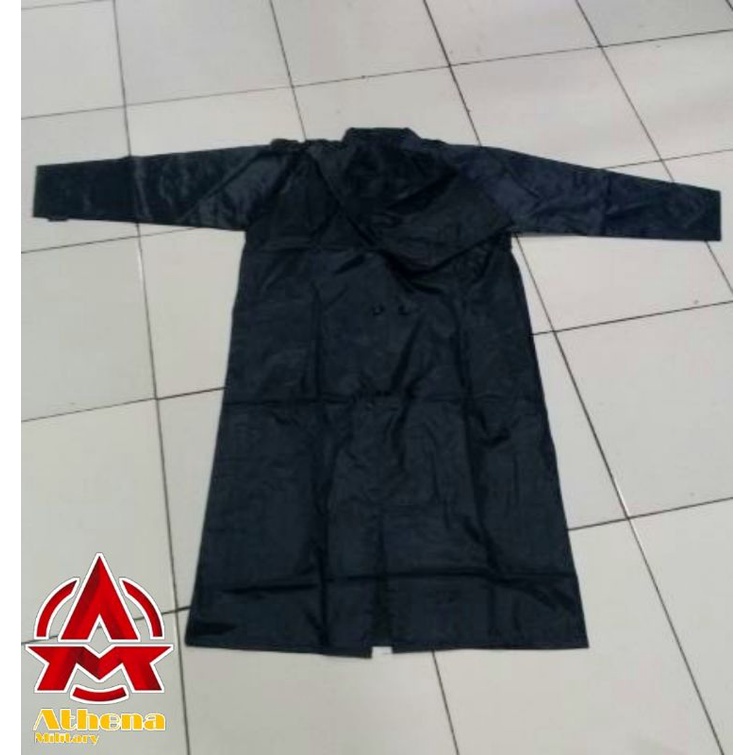 Jas Hujan Model Jubah Warna Biru TNI