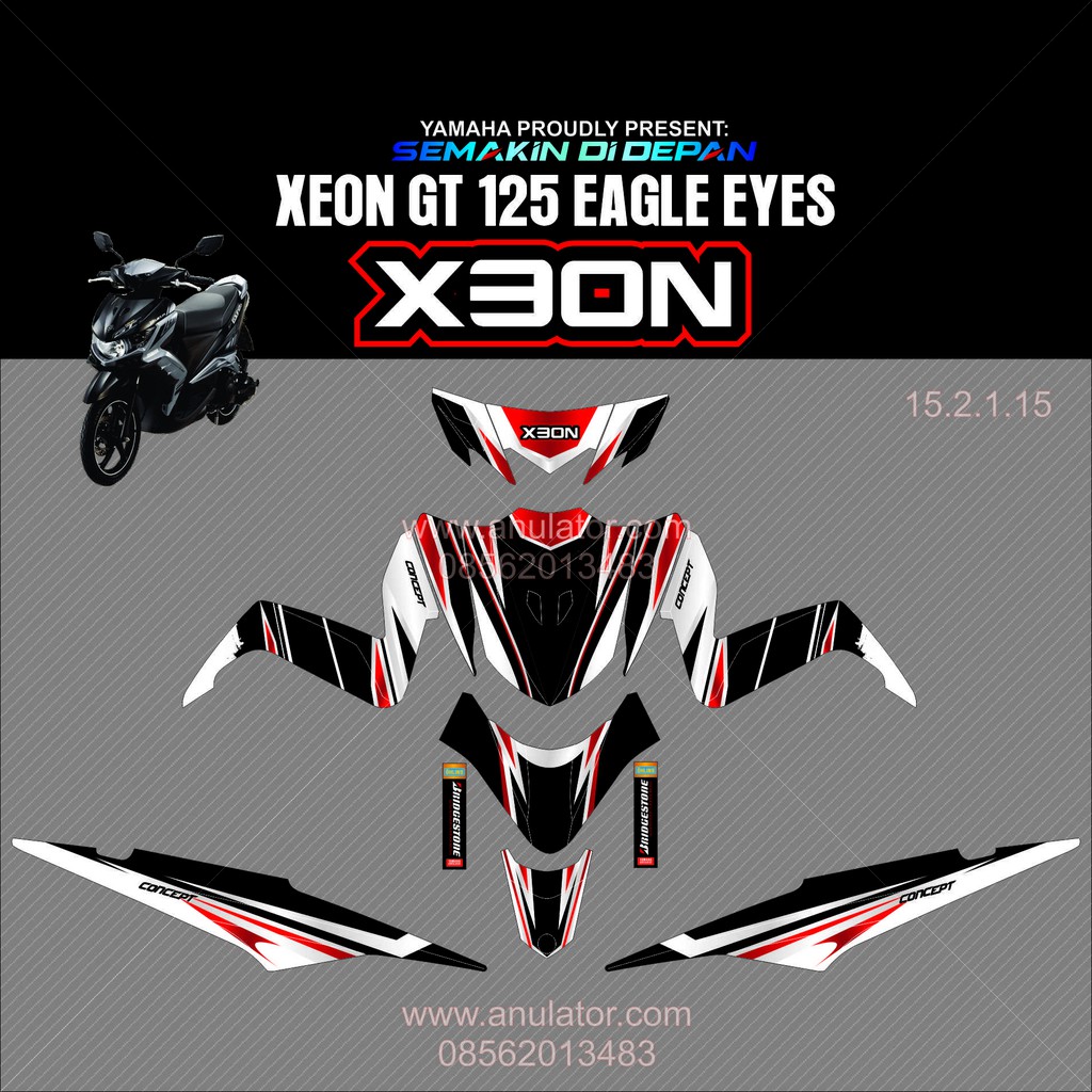 Decal Stiker Yamaha XEON GT 125 Shopee Indonesia