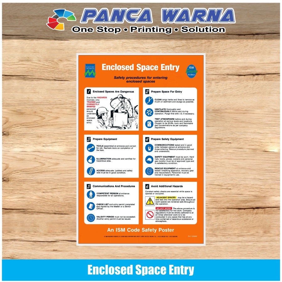 

Stiker Kapal Safety Sign Enclosed Space Entry ISM Code Perkapalan - Stiker Vinyl / Nico Safety