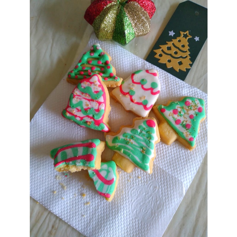 

butter kukis karakter natal/christmas cookies