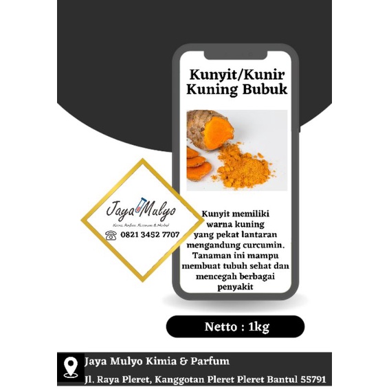 

Kunyit Kuning Bubuk (1kg)/Kunir Kuning Bubuk