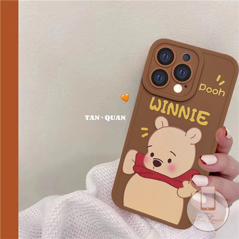 Oppo A16 A54 A15 A12 A5s A7 A35 A15s A11K Y12i Y21 2021 Y21s Y20 Y20i Y12 Y33s Y12s Y20i C25s C12 C25 C15 A12 M12 Y17 Y15 Y11 Narzo 20 Narzo 30A Cartoon Disney Soft Tpu Winnie the Pooh Ultra Hybrid Shock Resistant Soft Case-4