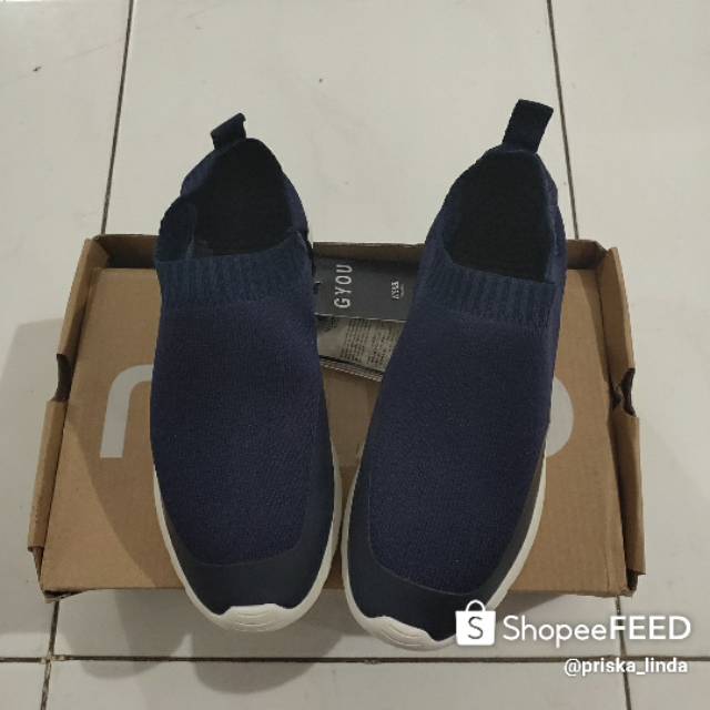 NEW WAKAI NAVY SLIPON INSOLE 23 CM