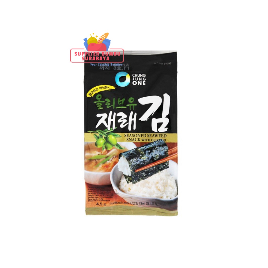 

Daesang Chung Jung One - Roasted Laver / Dried Seaweed Nori / Rumput Laut Panggang Korea 4.5g