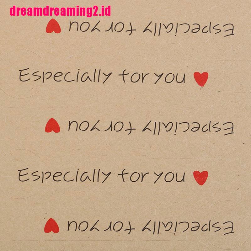 （✔✔❤100pcs Stiker Label Especially for You Bahan Kertas Kraft Untuk Scrapbook