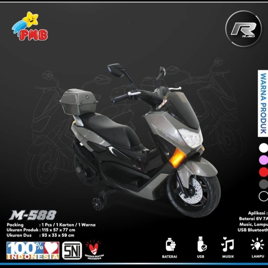 PMB Mainan Motor aki Anak M588 Nmax