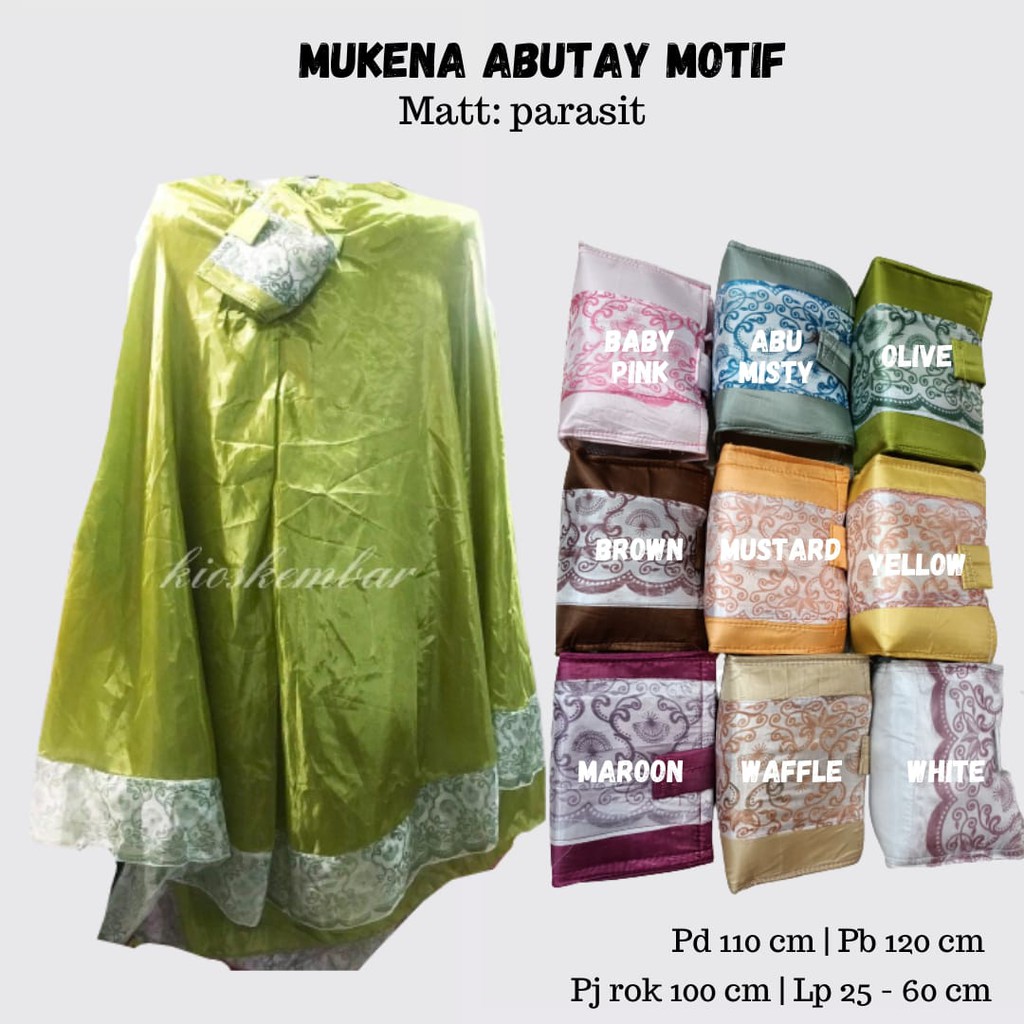 Mukena Abutay Motif / Mukena Parasit Motif