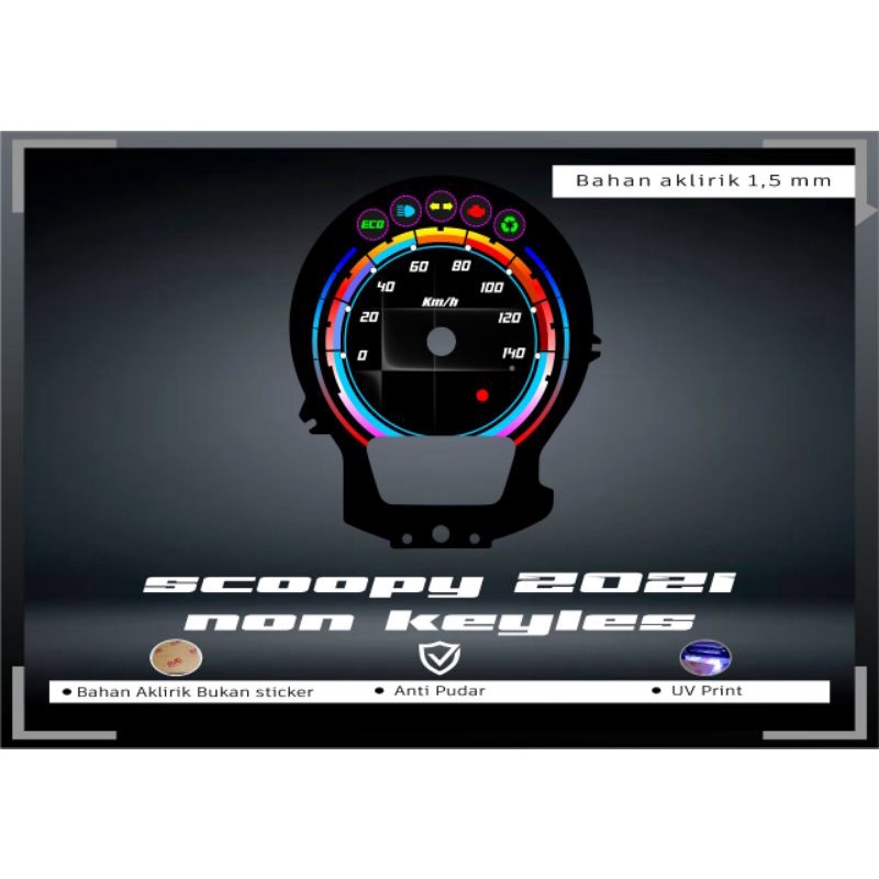 papan speedometer Scoopy 2021 panel spidometer custom Scoopy 2021