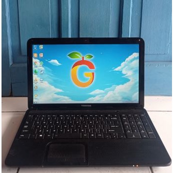 Toshiba Satilite C850-A986 Hitam 16 inch Intel Pentium B950 RAM 2GB HDD 500GB Windows 7 Laptop Secon