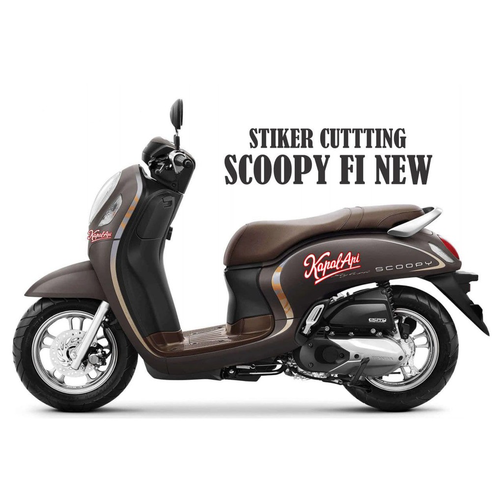 striping stiker decal Cutting Scoopy Kapal Api