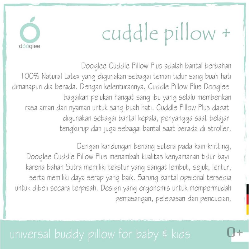 Dooglee Cuddle Pillow Plus - Dooglee Cuddle Pilow+