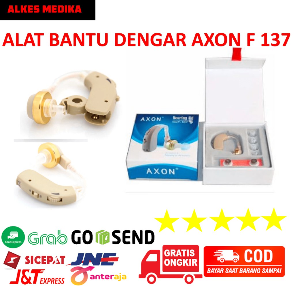 TERBAIK Hearing Aid Axon F-137 Alat Bantu Dengar Orang Tua F137 F 137