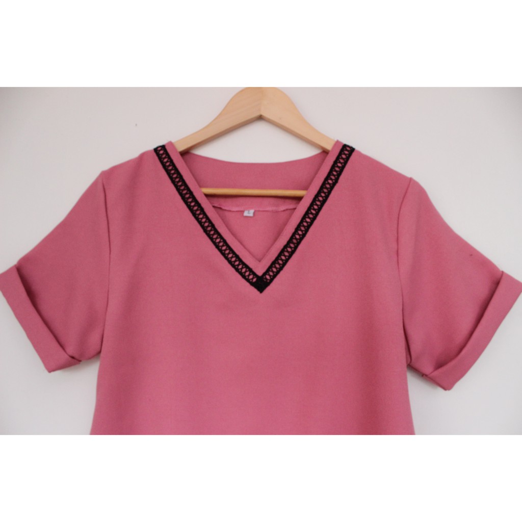 Real Pict - Atasan Wanita / Blus Cewek / Blouse Jumbo Wanita Vheya ( Real Pict ) Size L dan XL XXL-2