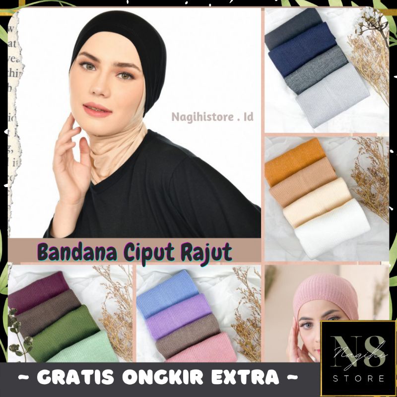 ✨NAGIHI✨ INNER RAJUT PREMIUM MURAH TEBAL / BANDANA CIPUT RAJUT/ INER ALA KOREA