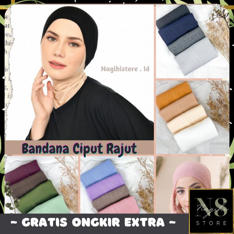 ✨NAGIHI✨ INNER RAJUT PREMIUM MURAH TEBAL / BANDANA CIPUT RAJUT/ INER ALA KOREA