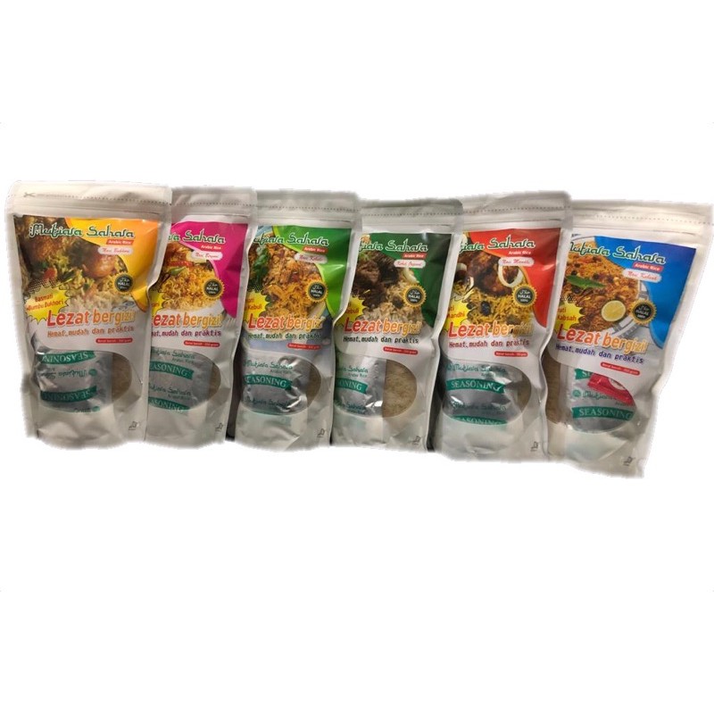 

Beras Arab / Basmati Plus Bumbu 6 Varian 350 Gr