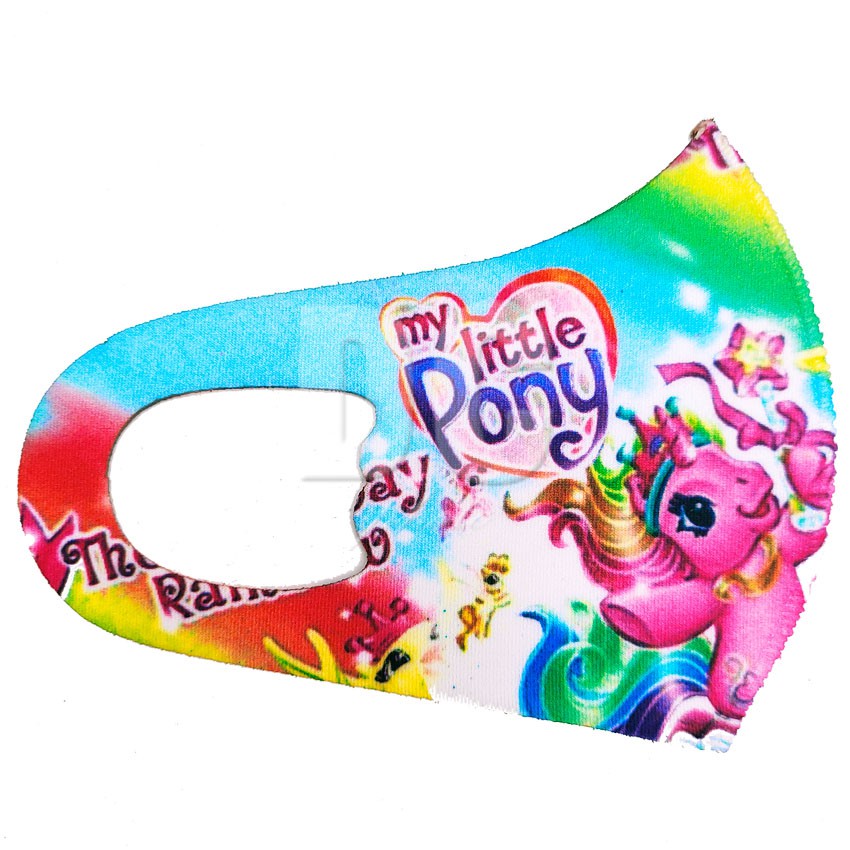 Masker Anak Kecil Scuba Premium Karakter Little Pony Hulk Doraemon (Bisa Pilih Motif)