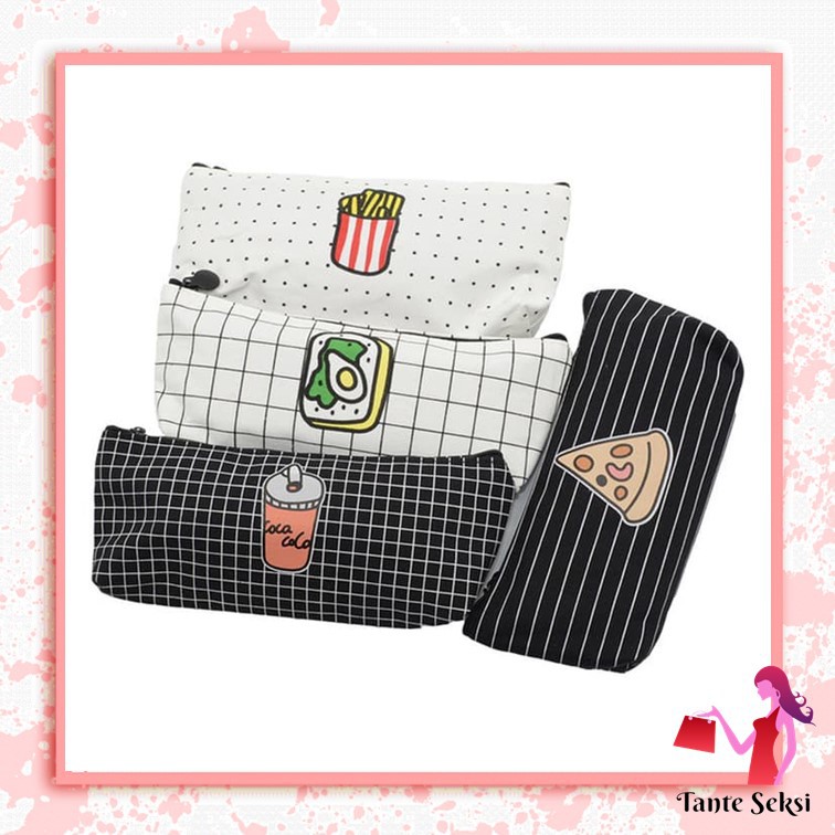 

Tempat Pensil Fast Food Pencil Case Pouch Bag Organizer ATK Anak Sekolah