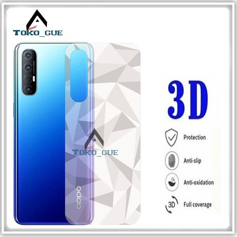 OPPO RENO 3/RENO 3 PRO SKIN BACK DIAMOND, ANTI GORES BELAKANG GARSKIN DIAMOND