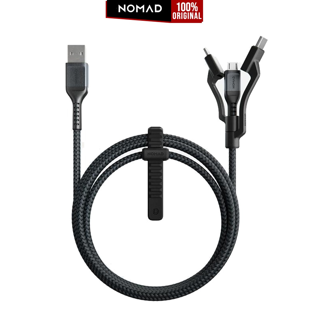 

Nomad Universal Cable Rugged USB Lightning + Type C + Micro Kabel Data