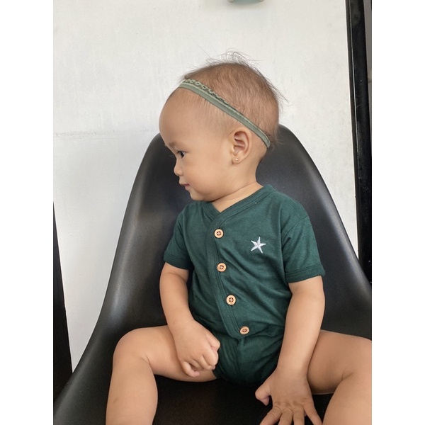 baju bayi setelan Nathan kaos &amp; celana bayi bahan bamboo anti alergi spesial usia new born baru lahir