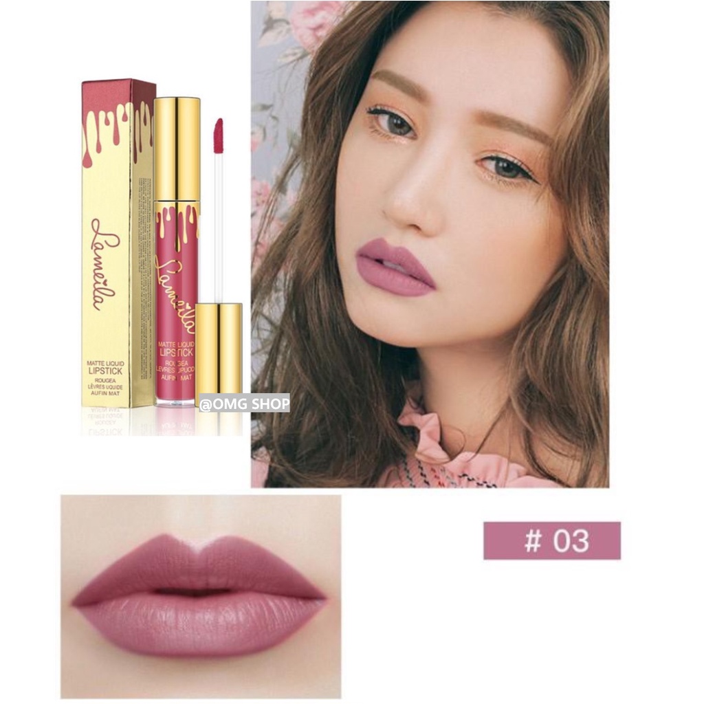 [NEW] Lameila Silky Glass Matte Liquid Lipstik ORIGINAL / Liptint Korea Liptint Tahan Lama / Lipstik Tahan Air dan Minyak / Lipstik Ala Korea Bagus / Lip cream Lip Tint Lipbalm Original / Makeup Kosmetik Wanita Liptint Anak Sekolah Murah