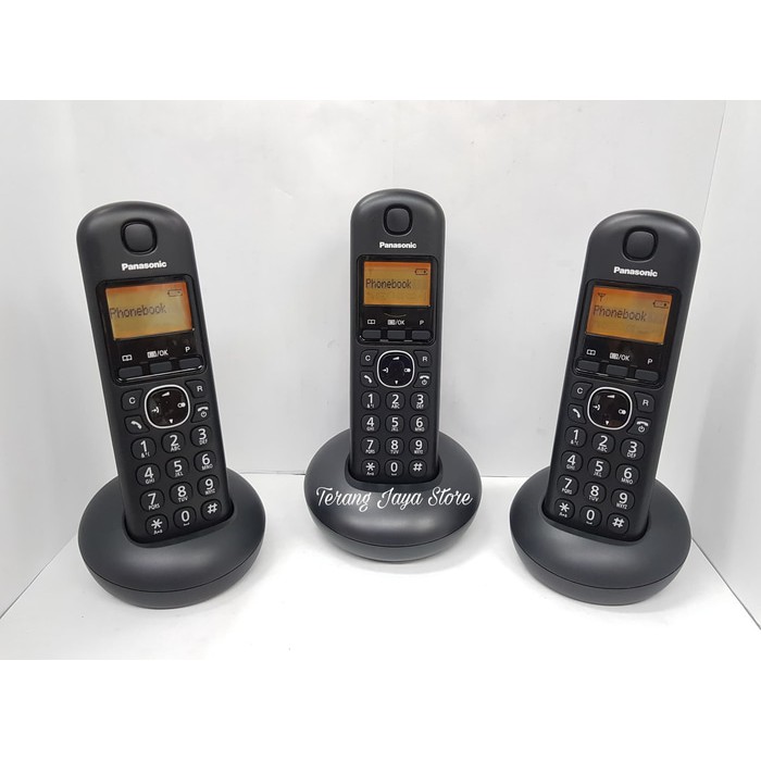 

Telepon Wireless Panasonic KX-TGB213 (3 Handset) Hitam