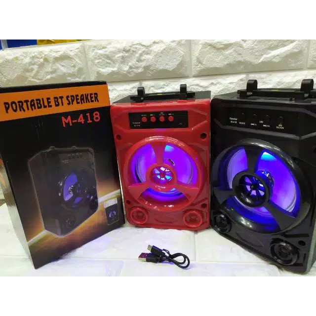 Speaker M418 Bluetooth besar M418 with Standing