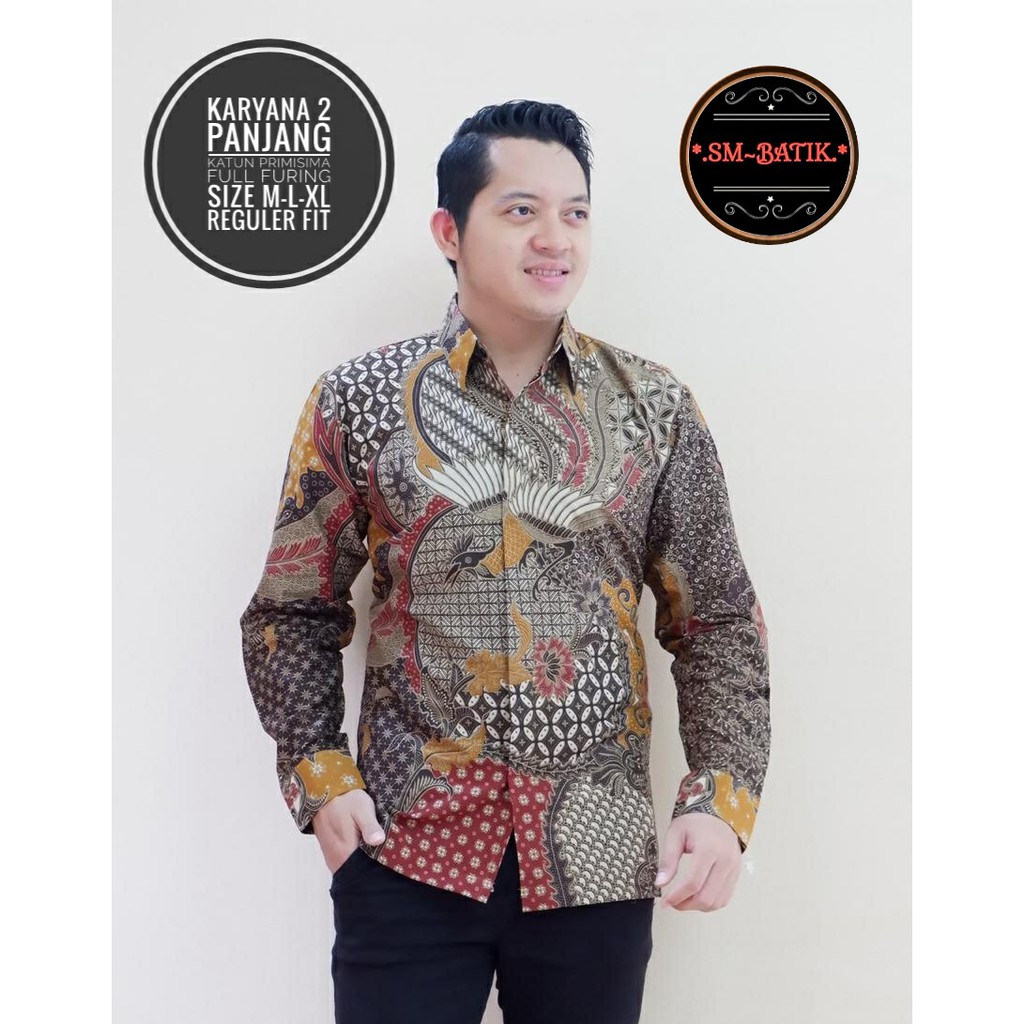 KARYANA 2 SM BATIKSOLOAMANAH KEMEJA BAJU BATIK PRIA SOLO LENGAN PANJANG PENDEK LAPIS FURING ATASAN BATIK PREMIUM MODERN KATUN HALUS MERAK ABU WIJOYOKUSUMO NEW NATASHA TRUNTUM SEJAGAD NAGA SOGAN DWI REKTA PEKSI WIBOWO BATIK SOLO AMANAH GITARJA SUKET SEGORO