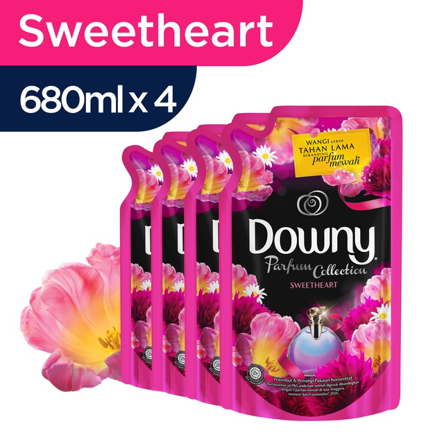 Downy Sweetheart Refill / Pink 720ml (paket isi 4)