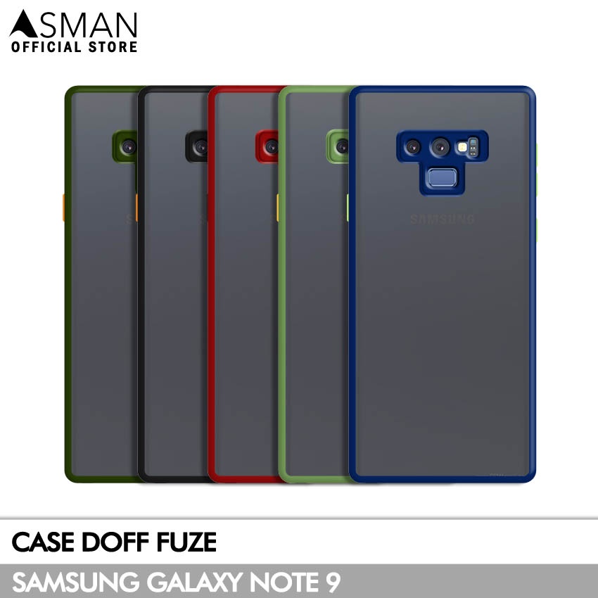 Asman Case Samsung Galaxy Note 9 Doff Fuze Premium Shield Protector