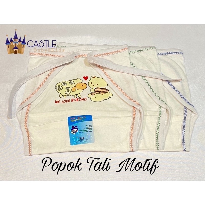 Castle - isi 3pc BabyMocha Popok Kain NewBorn FullPrint Warna Motif Tali Dan Perekat