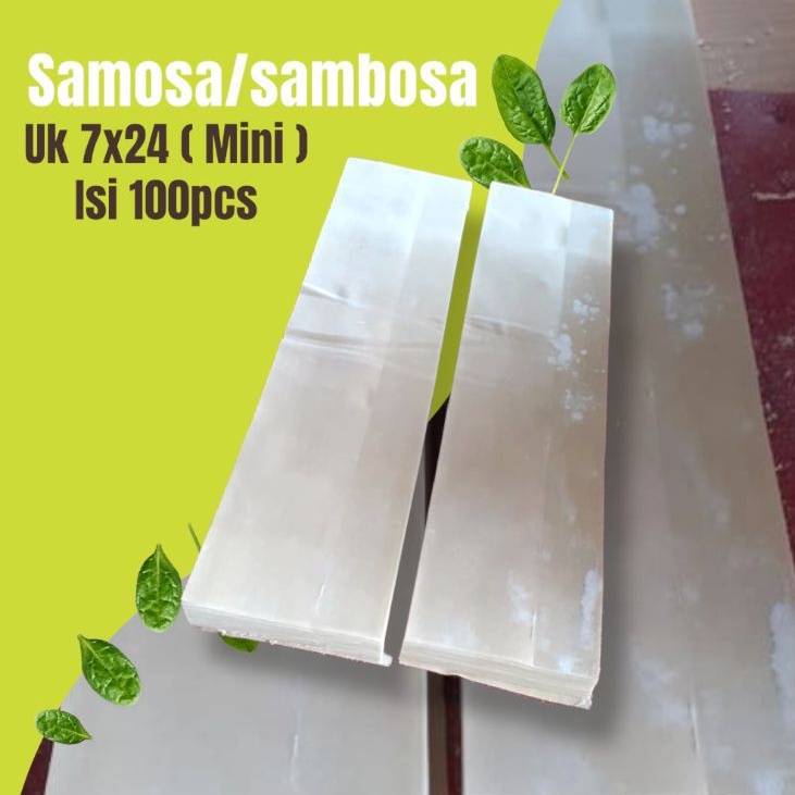 

Kulit Sambosa/samosa uk Mini (7×24) cm 2pack isi 100pcs