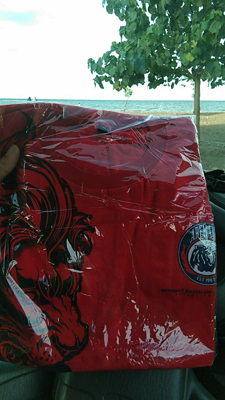 Baju Kaos Arema Aremania Baru Murah Bahan Katun Mboissam Kc 10