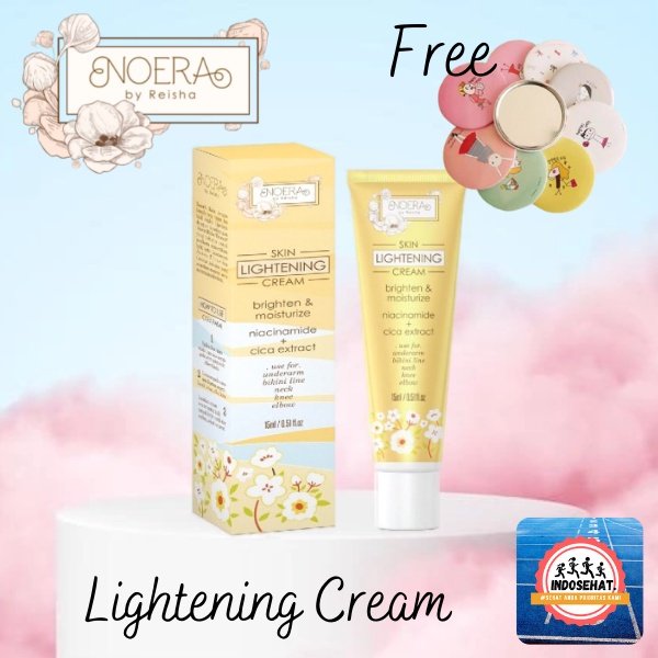 NOERA Skin Lightening Underarm Cream - Krim Pemutih Pencerah Lipatan Kulit Ketiak Selangkangan Siku