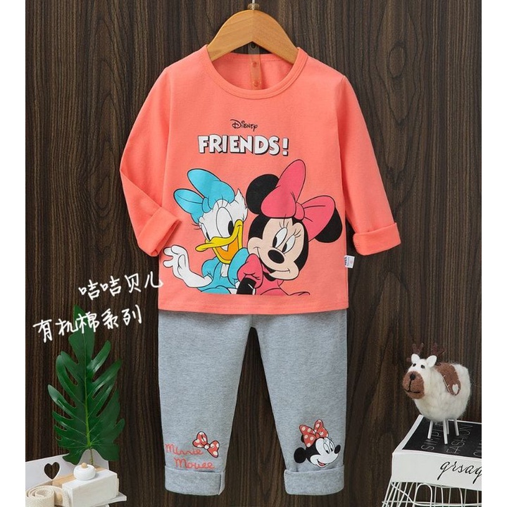 Setelan Piyama JIJIBEIER Import Anak Lengan Panjang - Celana Panjang