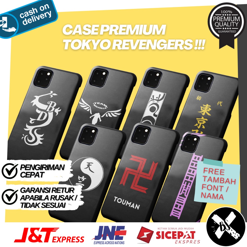 Casing Anime Tokyo Manji Brahman Bonten Valhalla Black Dragon Tenjiku Tokyo Revengers TRF