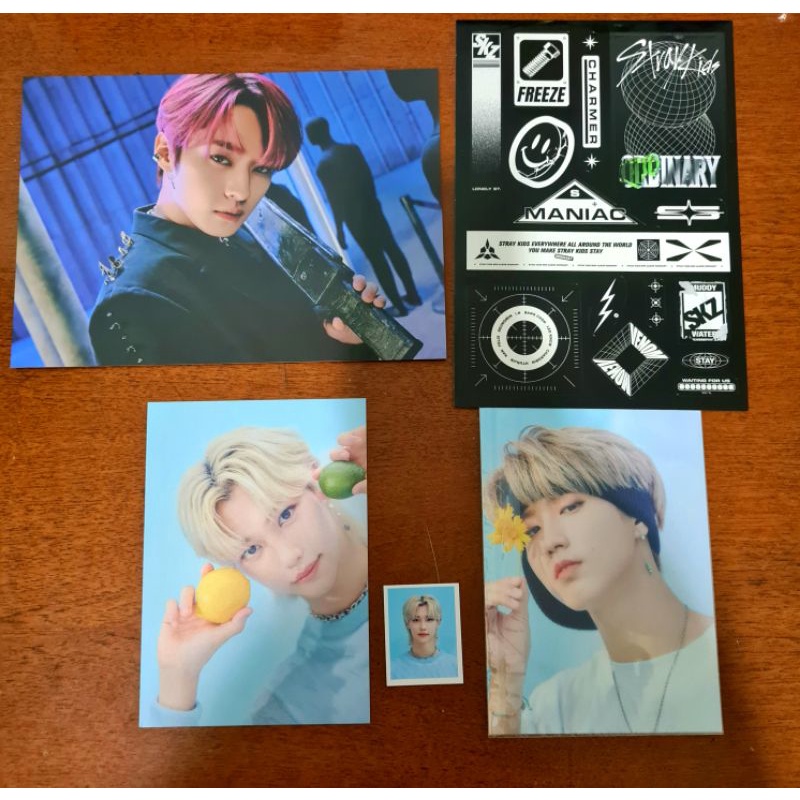 Han Jisung & Felix Postcard ID photo picture 2nd Gen Fankit Fanship Lee Know Postcard Oddinary Stick
