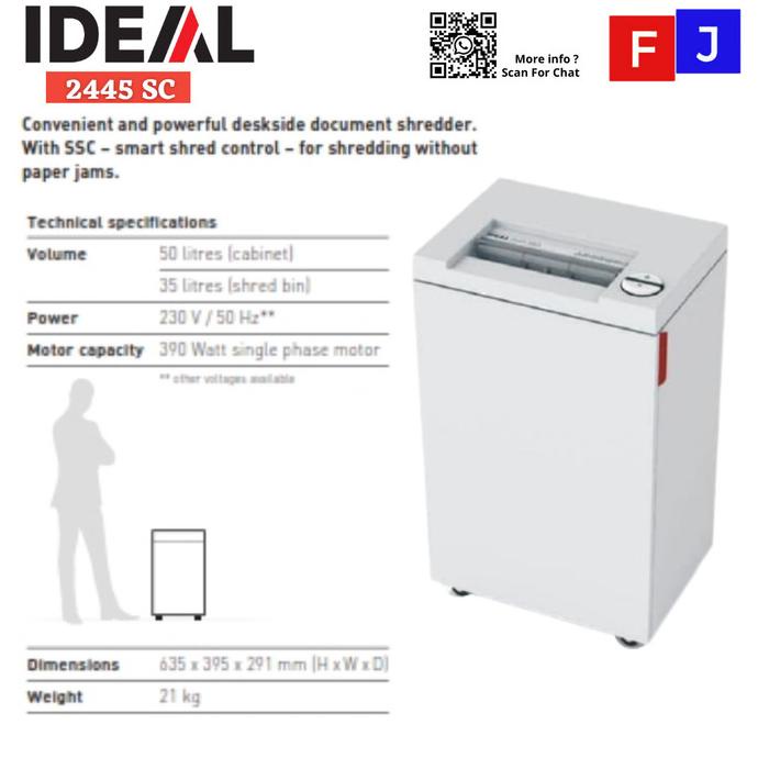 

IDEAL 2445 SC (4mm) Mesin Penghancur Kertas - GARANSI RESMI