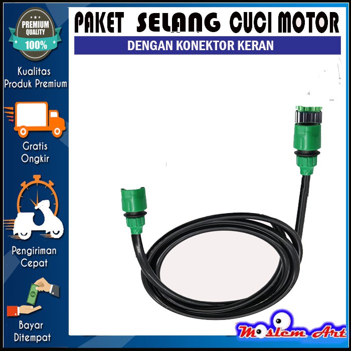 PAKET SELANG DAN KONEKTOR UNTUK SEMPROTAN CUCI MOTOR