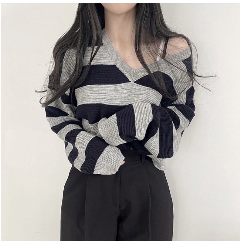 ZETTA KNITE SWEATER | SWEATER RAJUT WANITA KOREAN