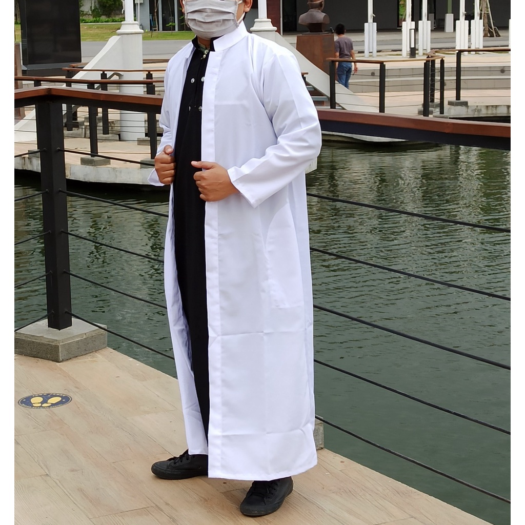 Jubah Belah Pria / Jubah Outwear / Fashion Muslim Pria Remaja hingga Dewasa