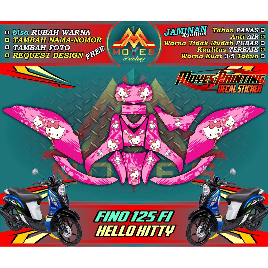 Decal Stiker Full Body Yamaha Fino 125 Fi Stiker Motor Fino 125 Fi Spec C Shopee Indonesia