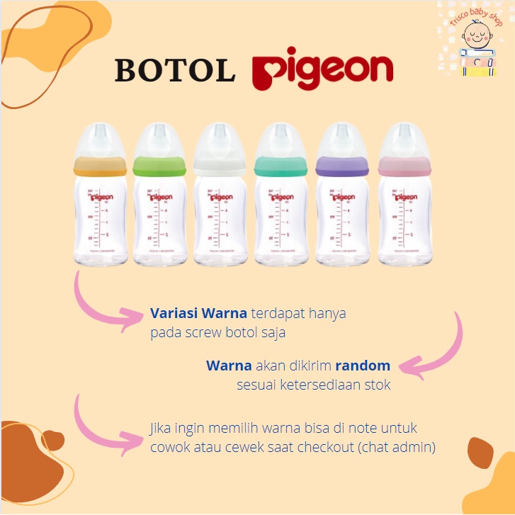 Pigeon  Botol Wide Neck Disney Soft Touch Peristaltic Plus 160ml dan 240ml Original