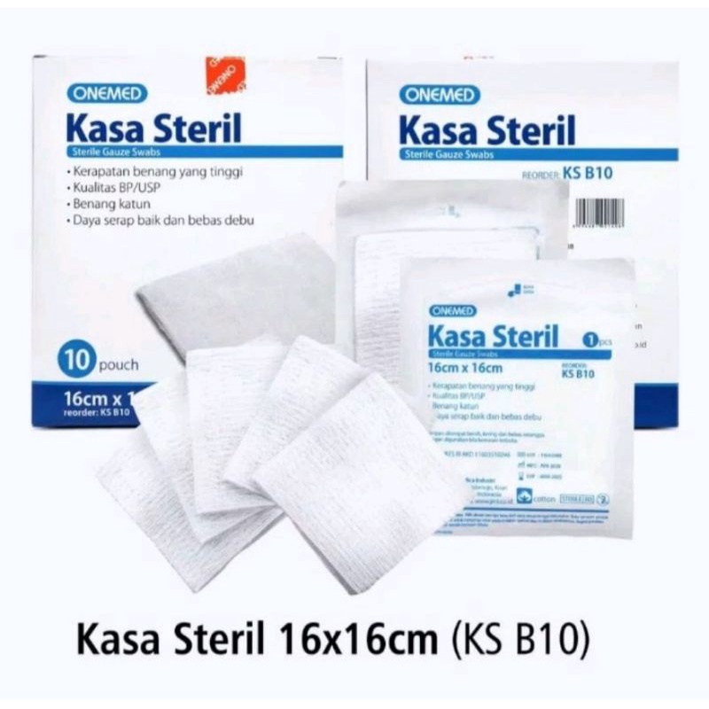 Kasa Steril 16cm x 16cm Onemed Box isi 10pxs