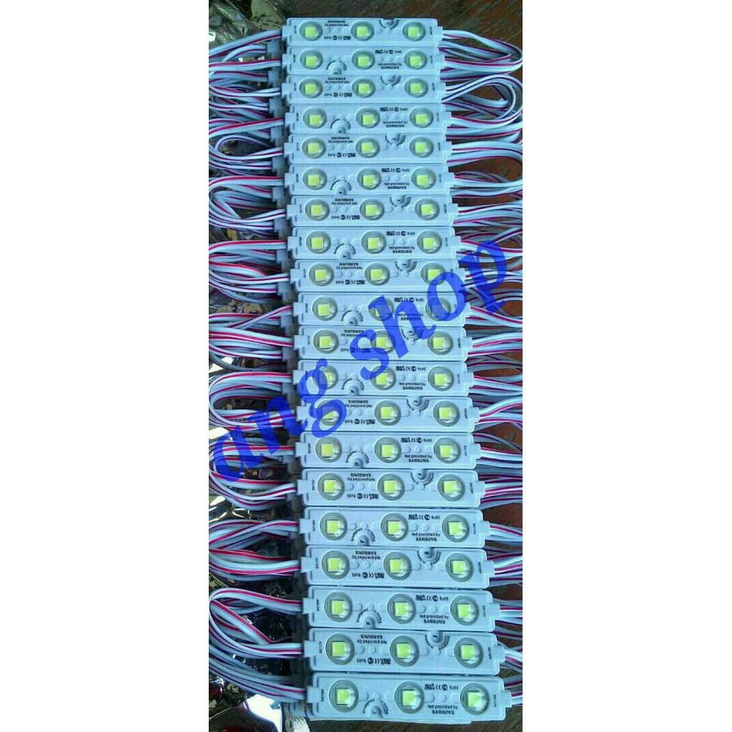 Murah Modul 5054 3 Led Samsung Lensa 12V Modul Led Samsung 3 Mata Putih Keren