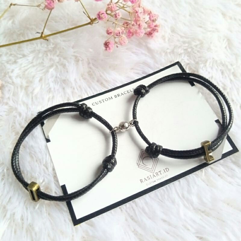 Gelang Couple Magnet Gelang Inisial Gelang Huruf Gelang Couple Gelang Magnet