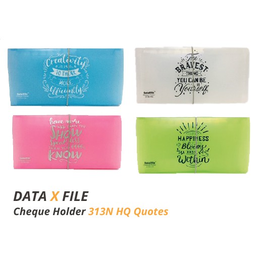 

DATA X FILE CHEQUE HOLDER 313 N QUOTES